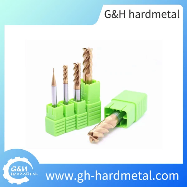 Solid Carbide 4 Flute Square Flat End Mill for Steel