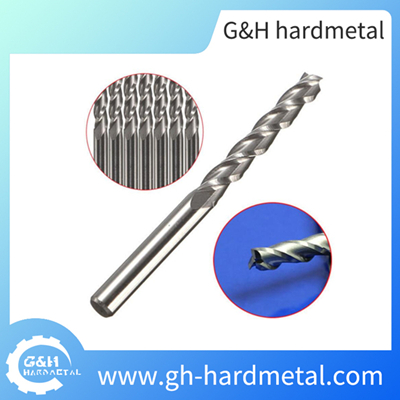 Tungsten Cemented Carbide 3 Flutes Endmill for Aluminum Made in China