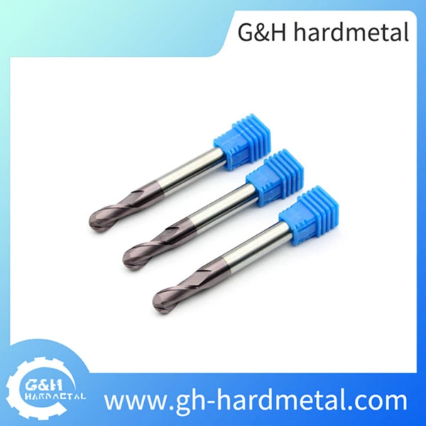 Carbide 2 Flutes Ball Nose End Mill Milling Tools for CNC