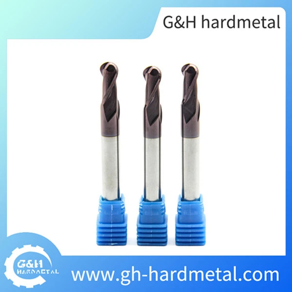 Carbide 2 Flutes Ball Nose End Mill Milling Tools for CNC