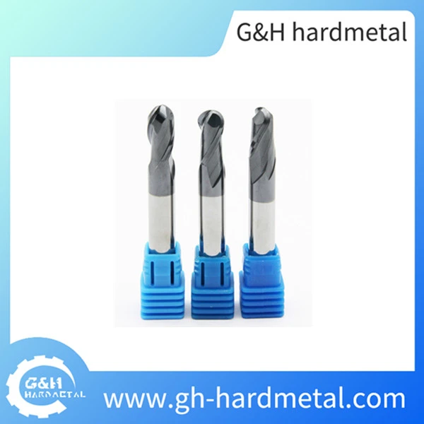 Carbide 2 Flutes Ball Nose End Mill Milling Tools for CNC