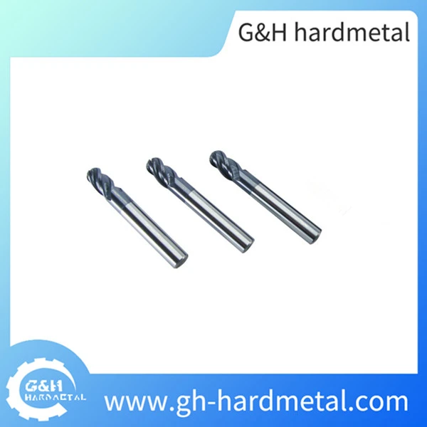 Carbide 2 Flutes Ball Nose End Mill Milling Tools for CNC