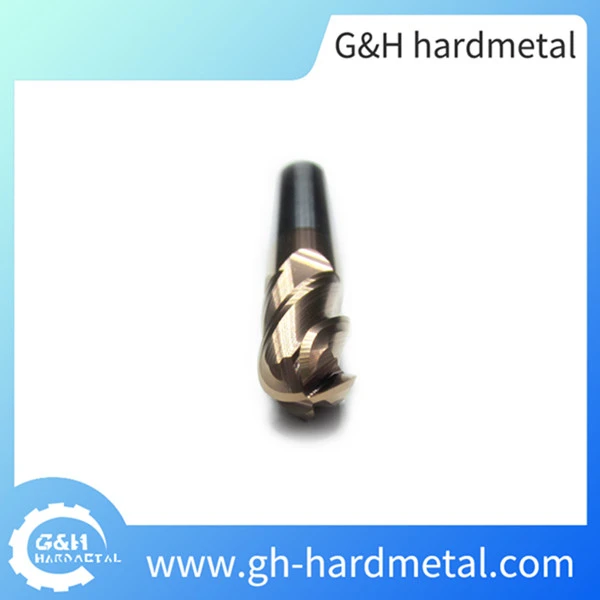 High Performance 2/4 Flute Tungsten Carbide Ball Nose End Mill for Steel