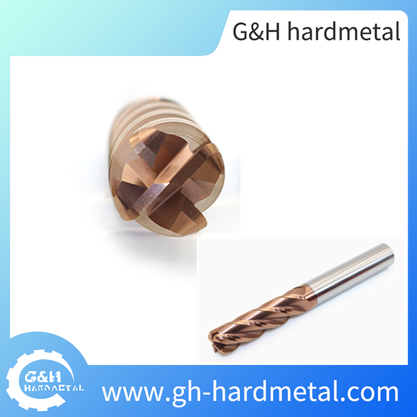 Hot Sale 4 Flutes HRC45-65 Solid Carbide Corner Radius End Mill